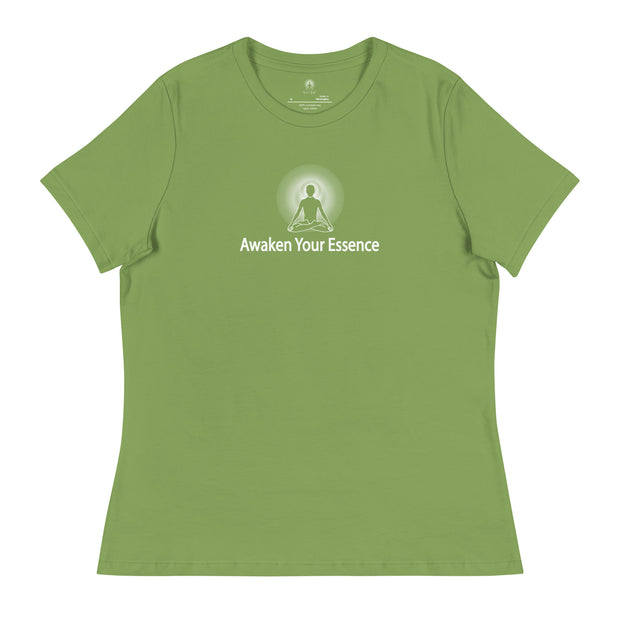 "Awaken Your Essence" Positive Thought Brand Women's Relaxed T-Shirt