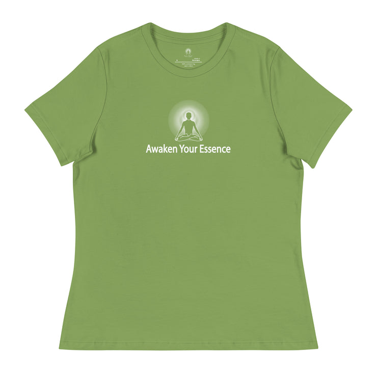 "Awaken Your Essence" Positive Thought Brand Women's Relaxed T-Shirt
