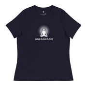 "Love, Love, Love" Positive Thought Brand Women's Relaxed T-Shirt
