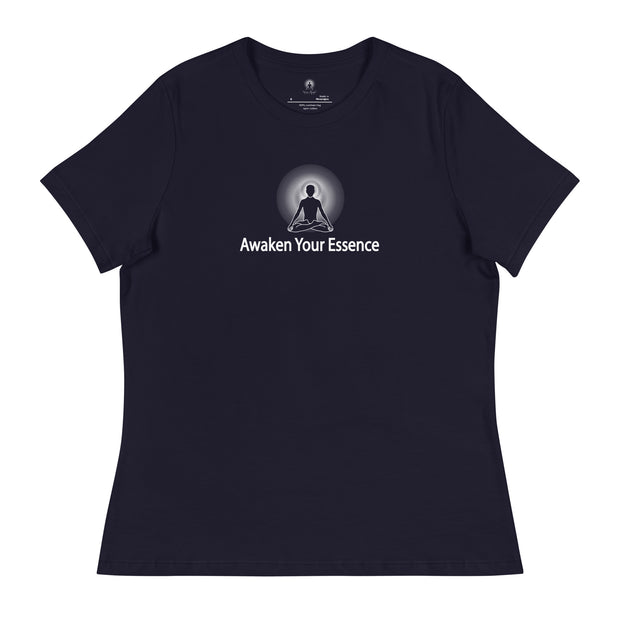 "Awaken Your Essence" Positive Thought Brand Women's Relaxed T-Shirt