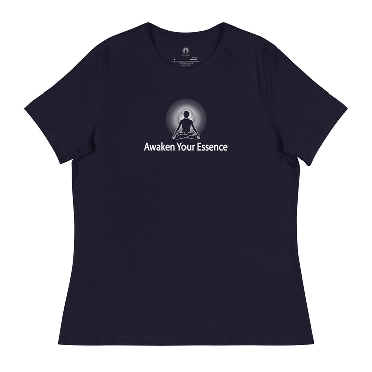 "Awaken Your Essence" Positive Thought Brand Women's Relaxed T-Shirt