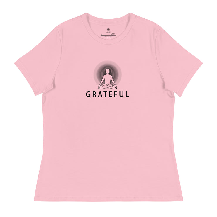 "GRATEFUL" Positive Thought Brand Women's Relaxed T-Shirt