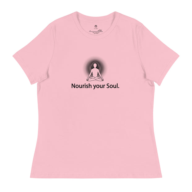 "Nourish Your Soul" Positive Thought Brand Women's Relaxed T-Shirt