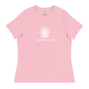 "Love, Love, Love" Positive Thought Brand Women's Relaxed T-Shirt
