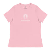 "Love, Love, Love" Positive Thought Brand Women's Relaxed T-Shirt