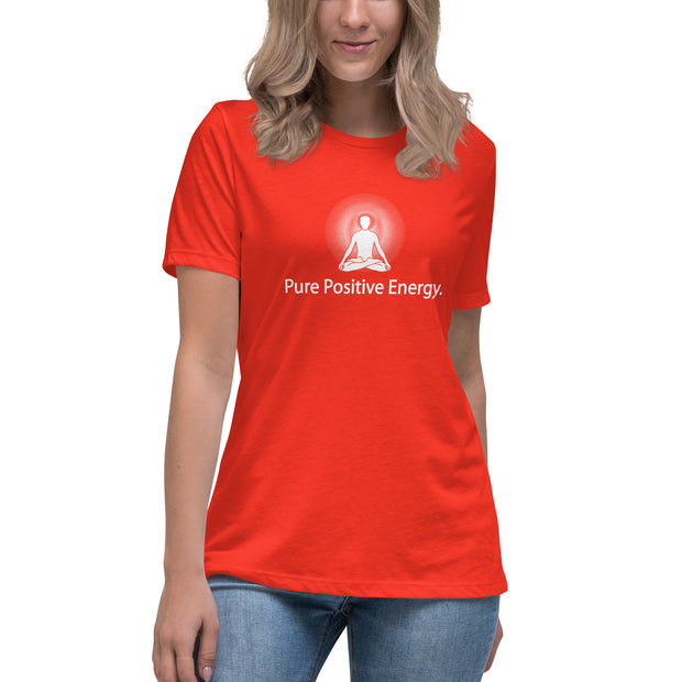 "Pure Positive Energy" Positive Thought Brand Women's Relaxed T-Shirt