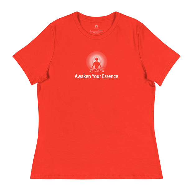 "Awaken Your Essence" Positive Thought Brand Women's Relaxed T-Shirt