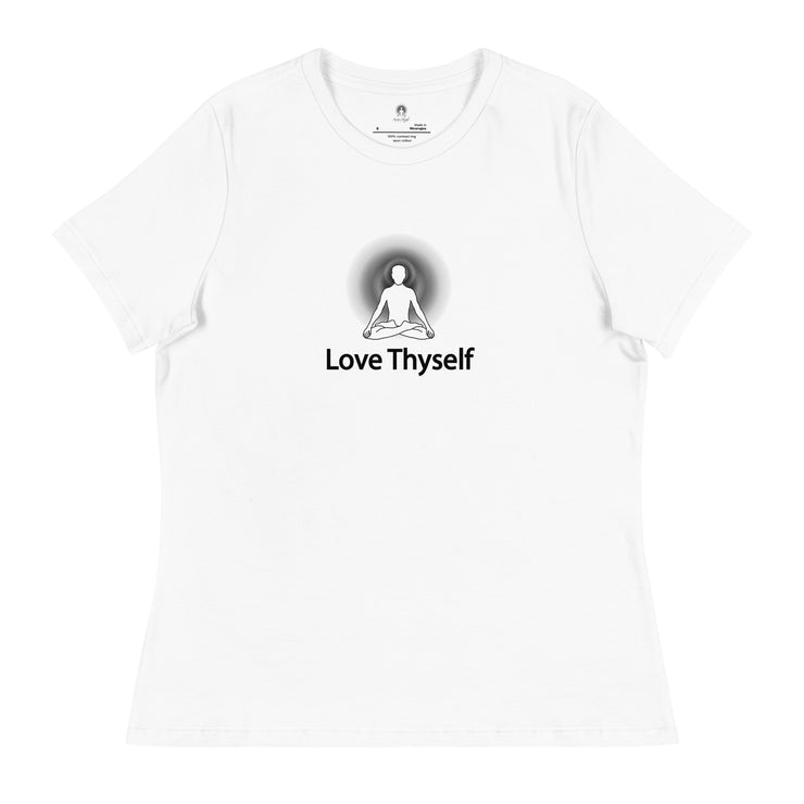 "Love Thyself" Positive Thought Brand Women's Relaxed T-Shirt